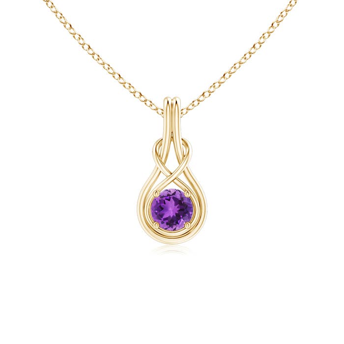 AAA - Amethyst / 0.45 CT / 14 KT Yellow Gold