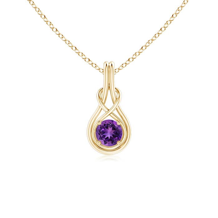 AAAA - Amethyst / 0.45 CT / 14 KT Yellow Gold