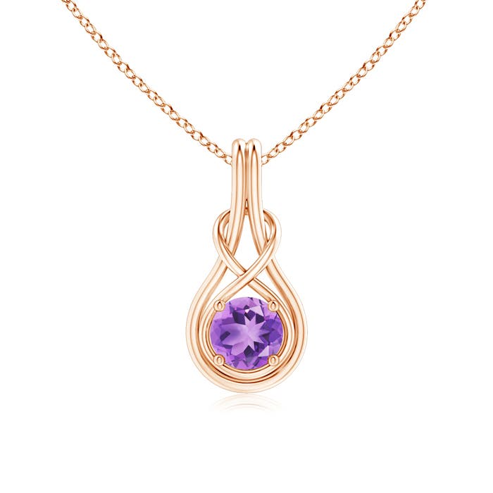 A - Amethyst / 0.8 CT / 14 KT Rose Gold