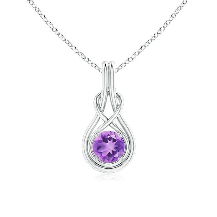 A - Amethyst / 0.8 CT / 14 KT White Gold