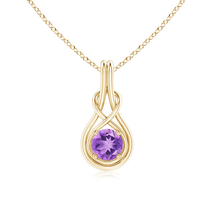 A - Amethyst / 0.8 CT / 14 KT Yellow Gold