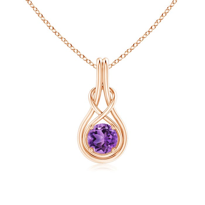 AA - Amethyst / 0.8 CT / 14 KT Rose Gold