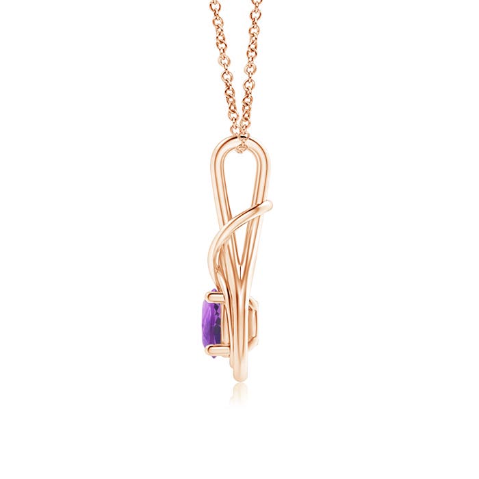 AA - Amethyst / 0.8 CT / 14 KT Rose Gold