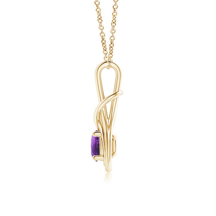 AAA - Amethyst / 0.8 CT / 14 KT Yellow Gold