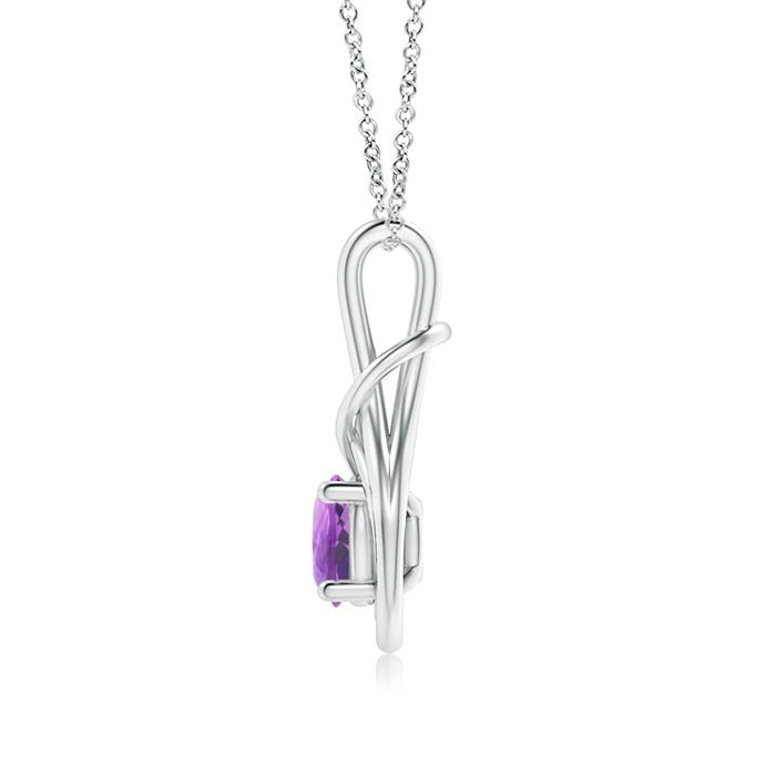 A - Amethyst / 1.15 CT / 14 KT White Gold