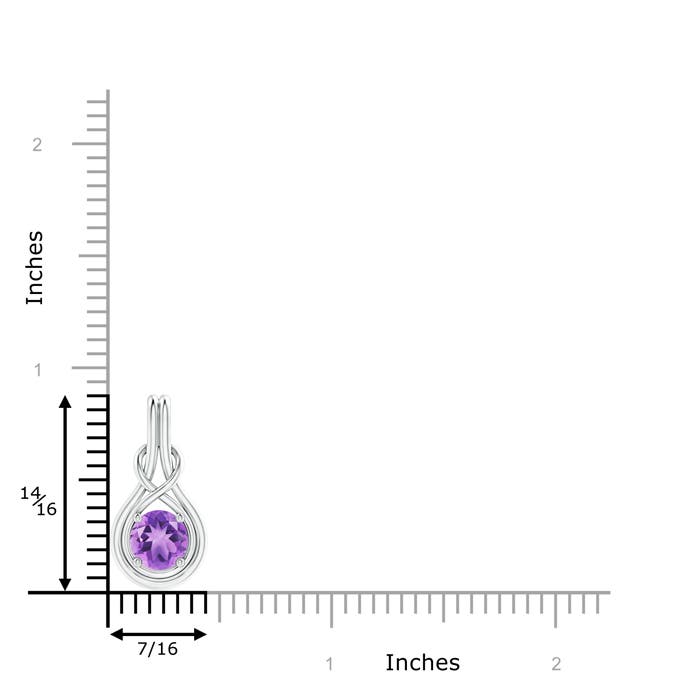 A - Amethyst / 1.15 CT / 14 KT White Gold