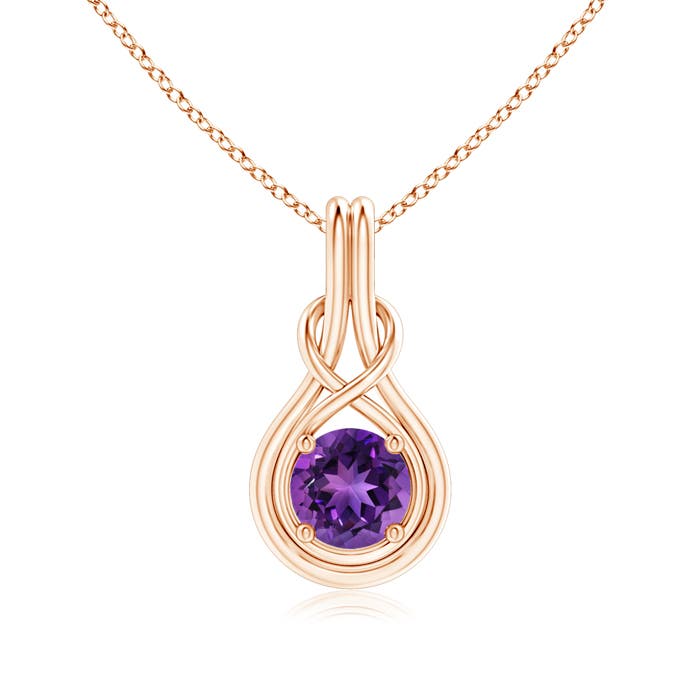 AAAA - Amethyst / 1.15 CT / 14 KT Rose Gold