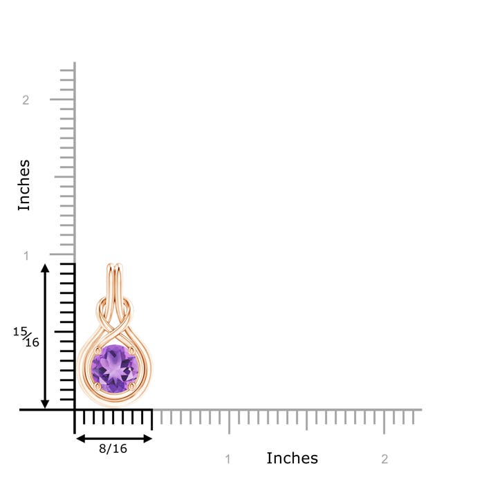 A - Amethyst / 1.7 CT / 14 KT Rose Gold