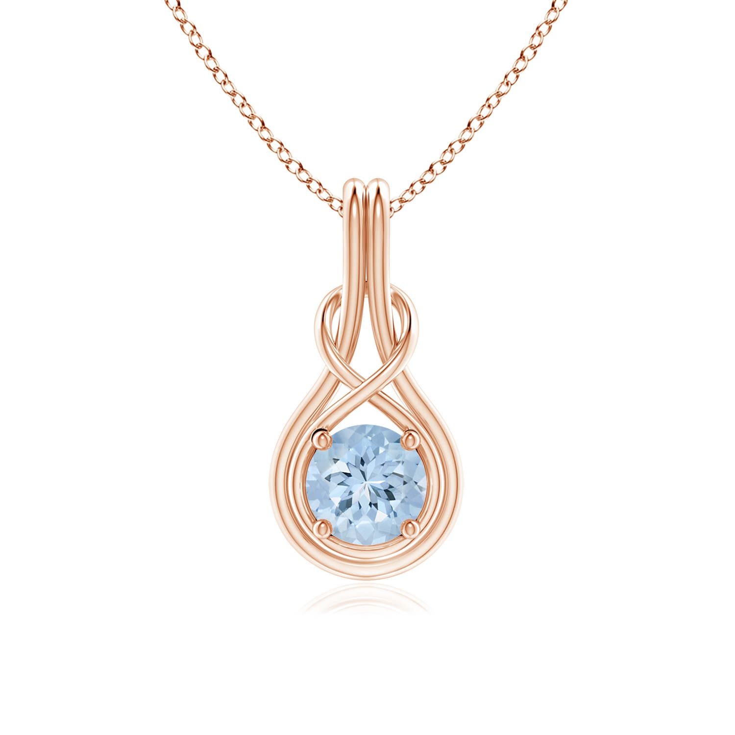 AA - Aquamarine / 0.72 CT / 14 KT Rose Gold