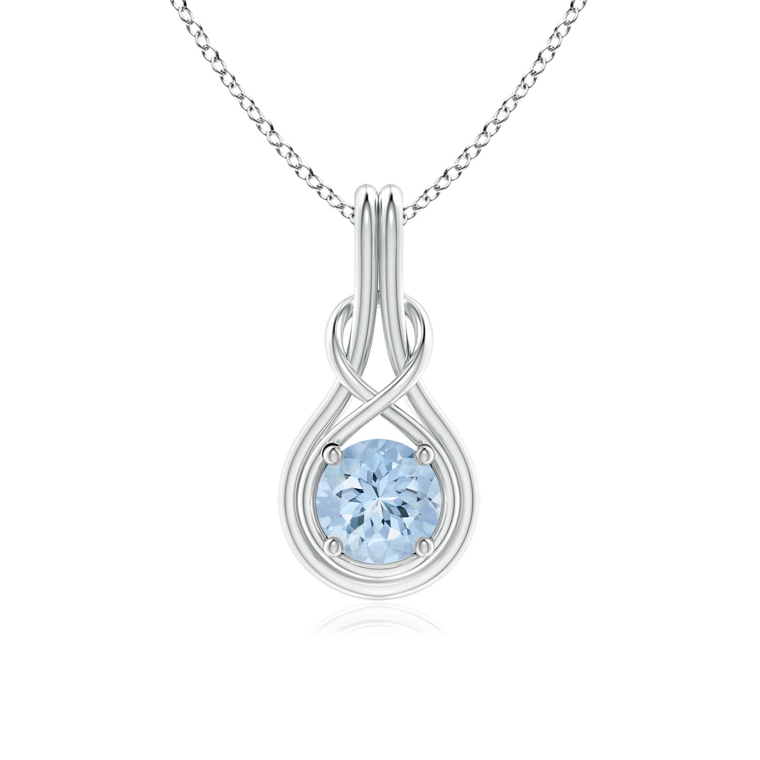 AA - Aquamarine / 0.72 CT / 14 KT White Gold