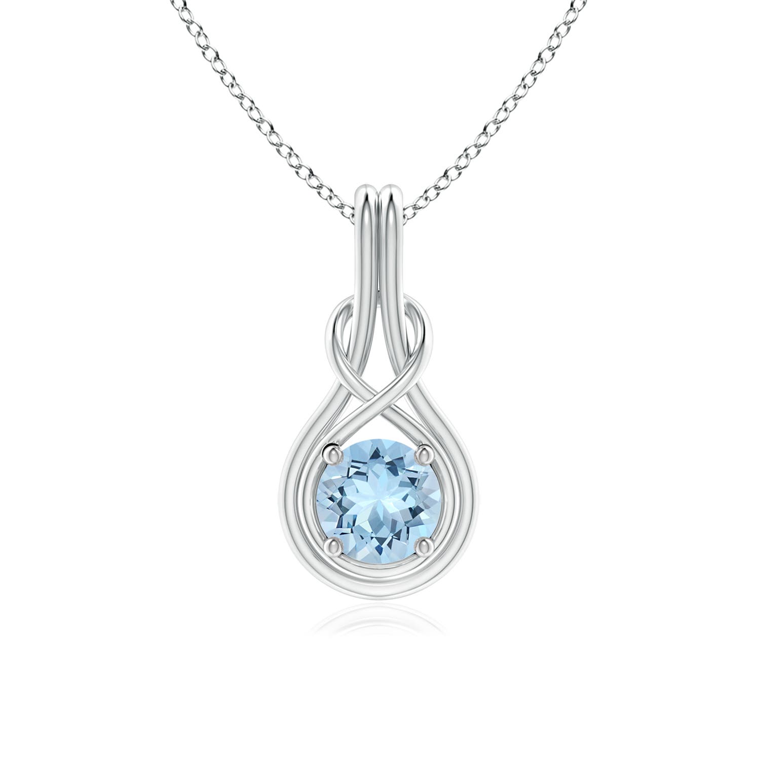 AAA - Aquamarine / 0.72 CT / 14 KT White Gold