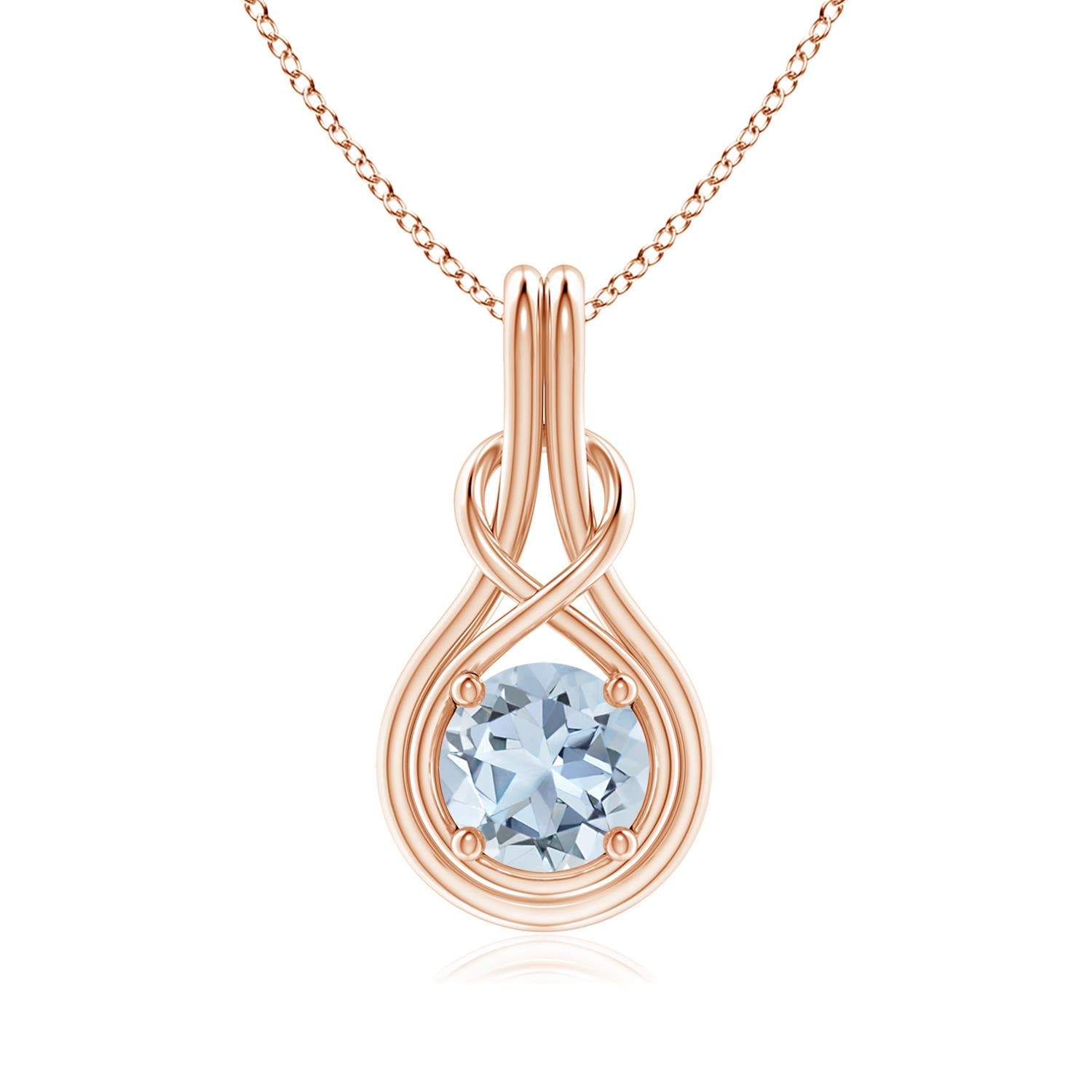 A - Aquamarine / 1.12 CT / 14 KT Rose Gold