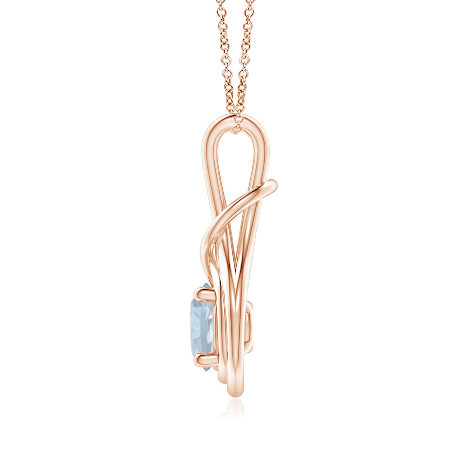 A - Aquamarine / 1.12 CT / 14 KT Rose Gold