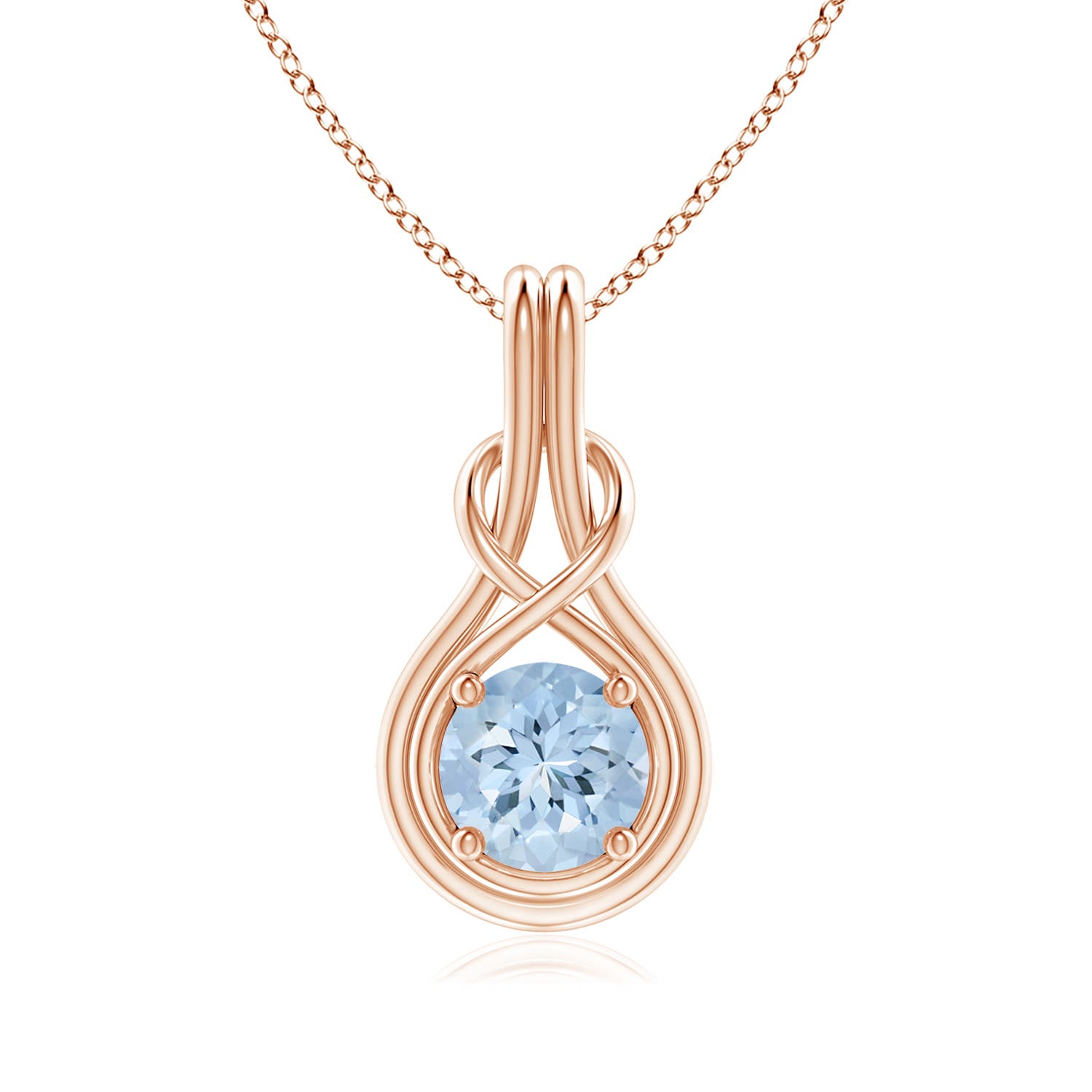 AA - Aquamarine / 1.12 CT / 14 KT Rose Gold