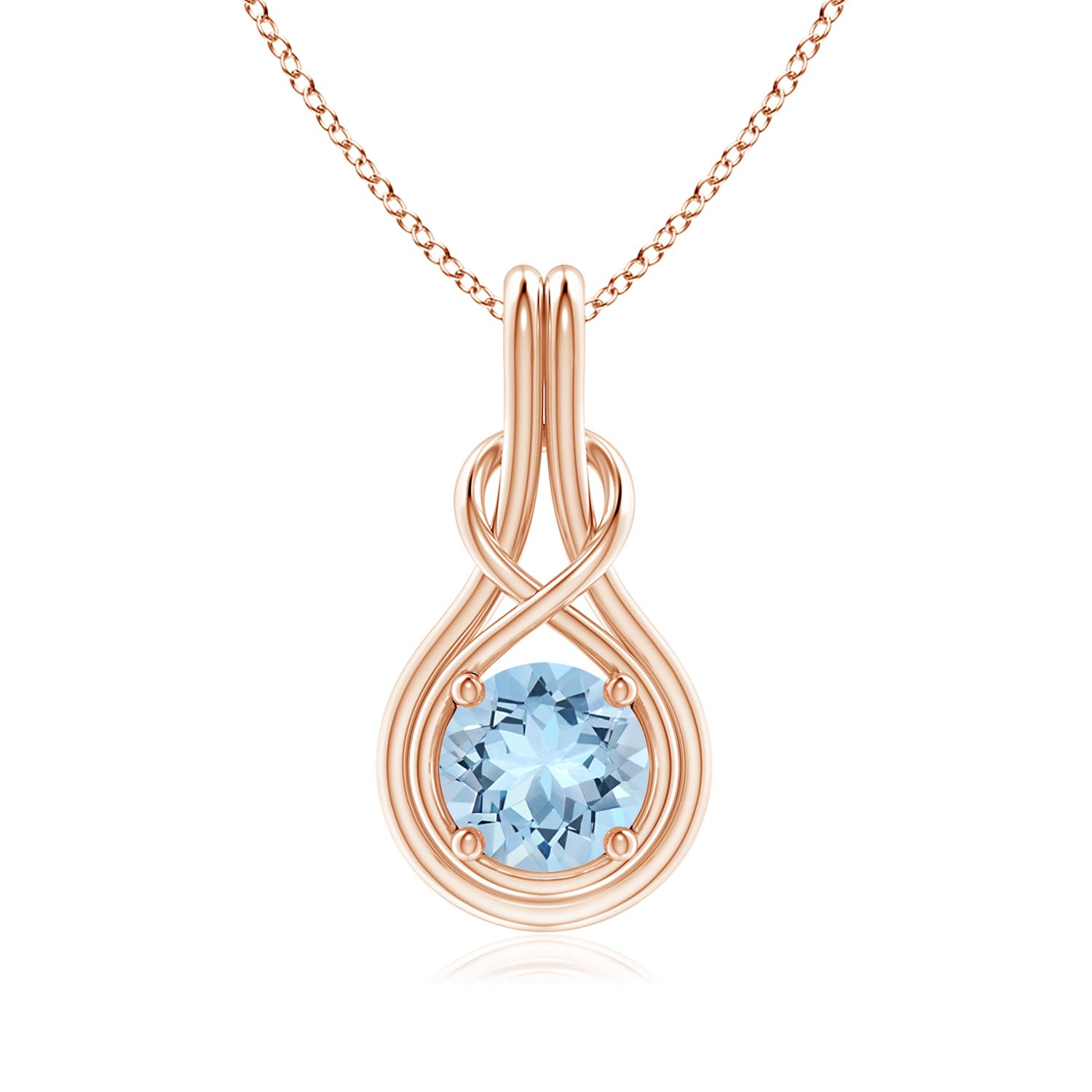 AAA - Aquamarine / 1.12 CT / 14 KT Rose Gold