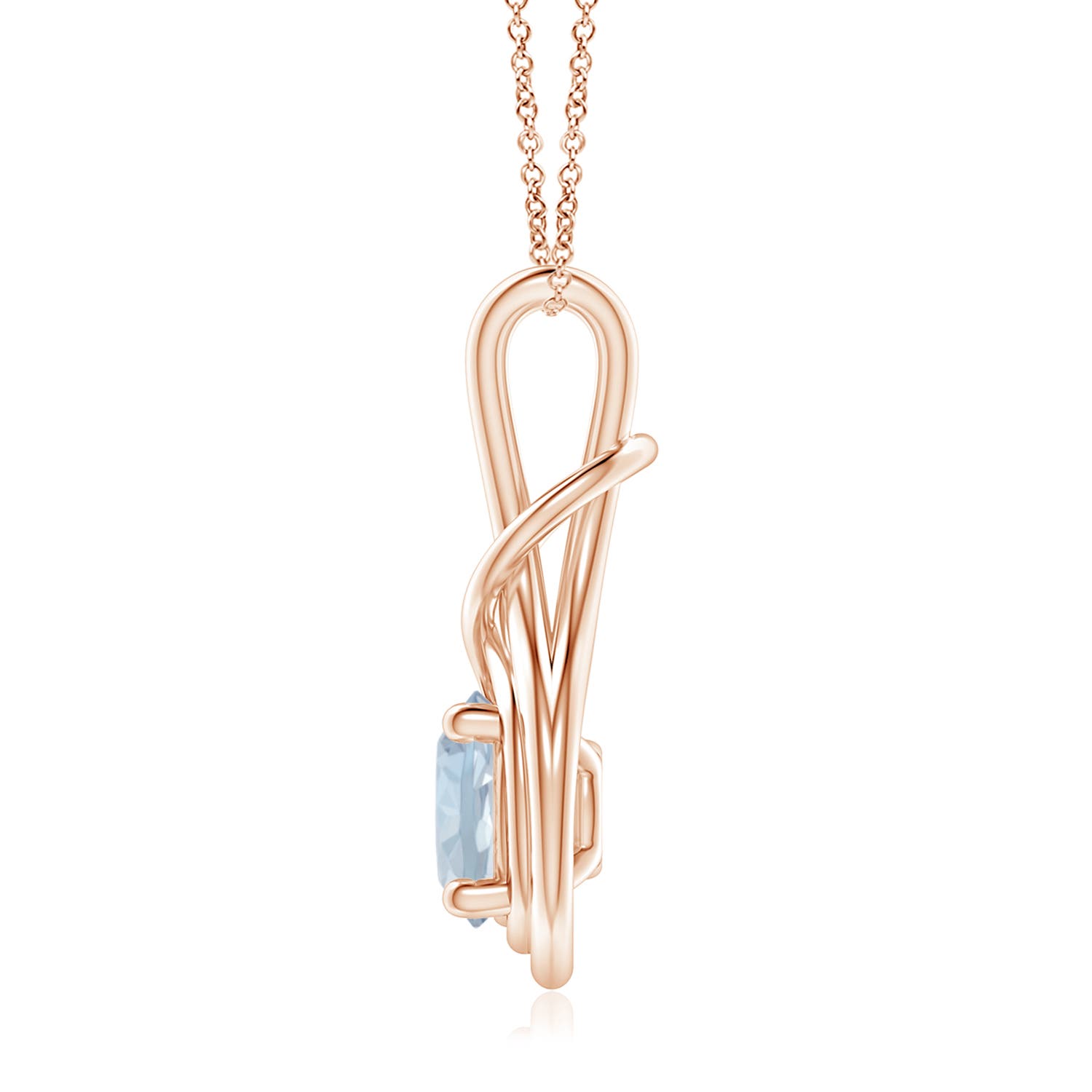 A - Aquamarine / 1.6 CT / 14 KT Rose Gold