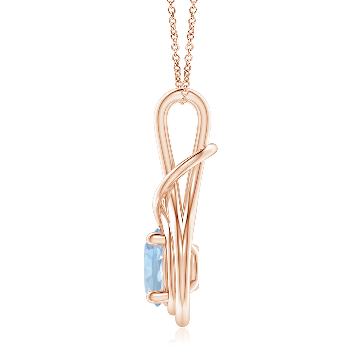 AA - Aquamarine / 1.6 CT / 14 KT Rose Gold