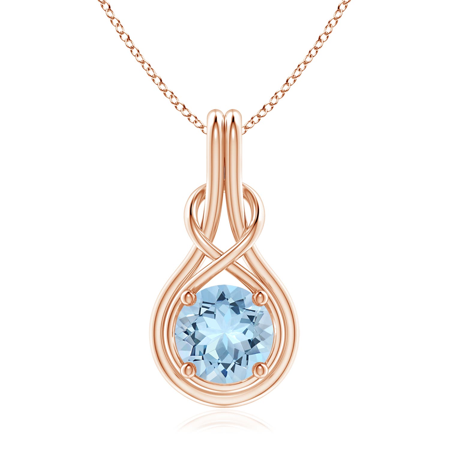 AAA - Aquamarine / 1.6 CT / 14 KT Rose Gold