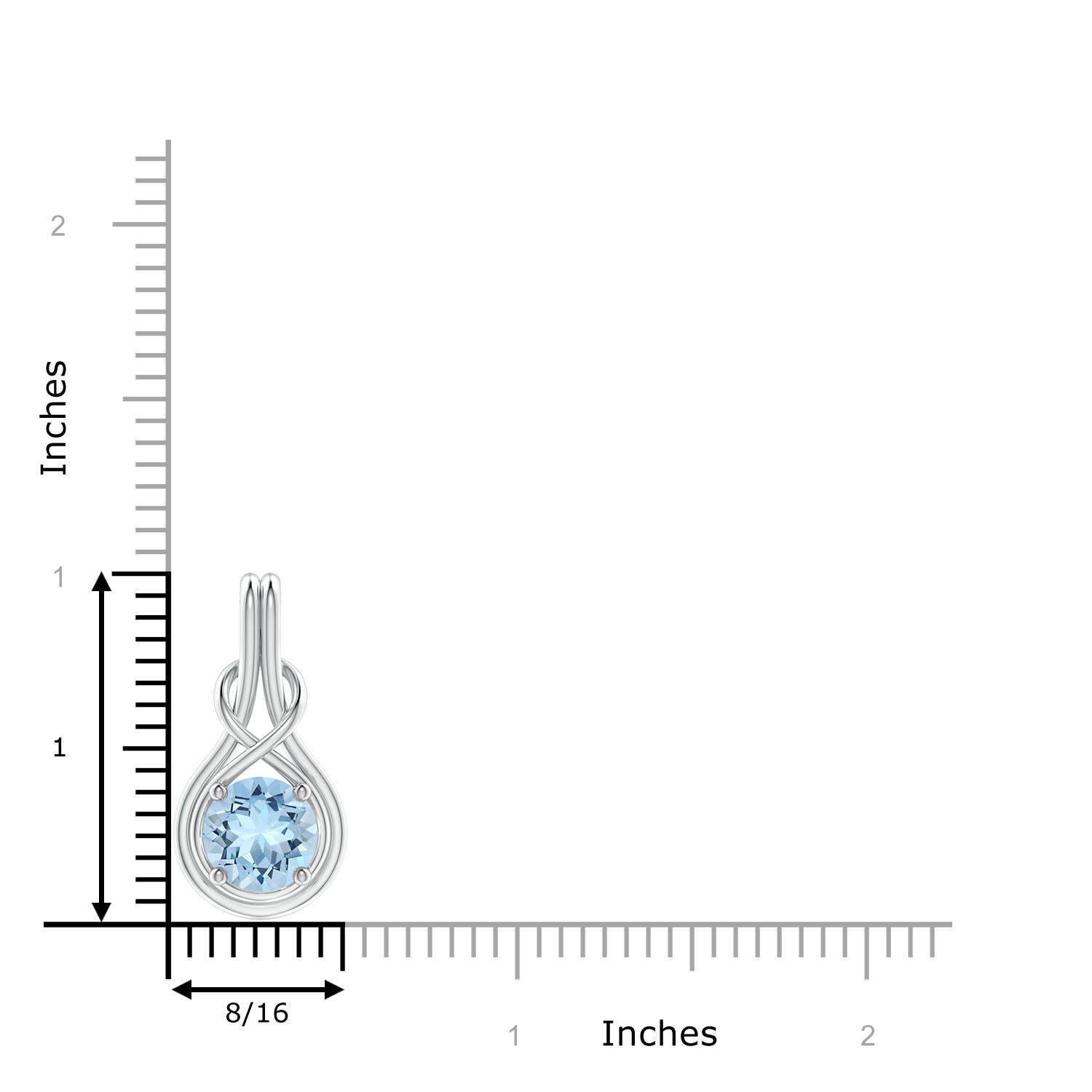 AAA - Aquamarine / 1.6 CT / 14 KT White Gold