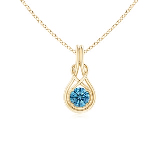 Round Fancy Intense, VS2 Blue Diamond