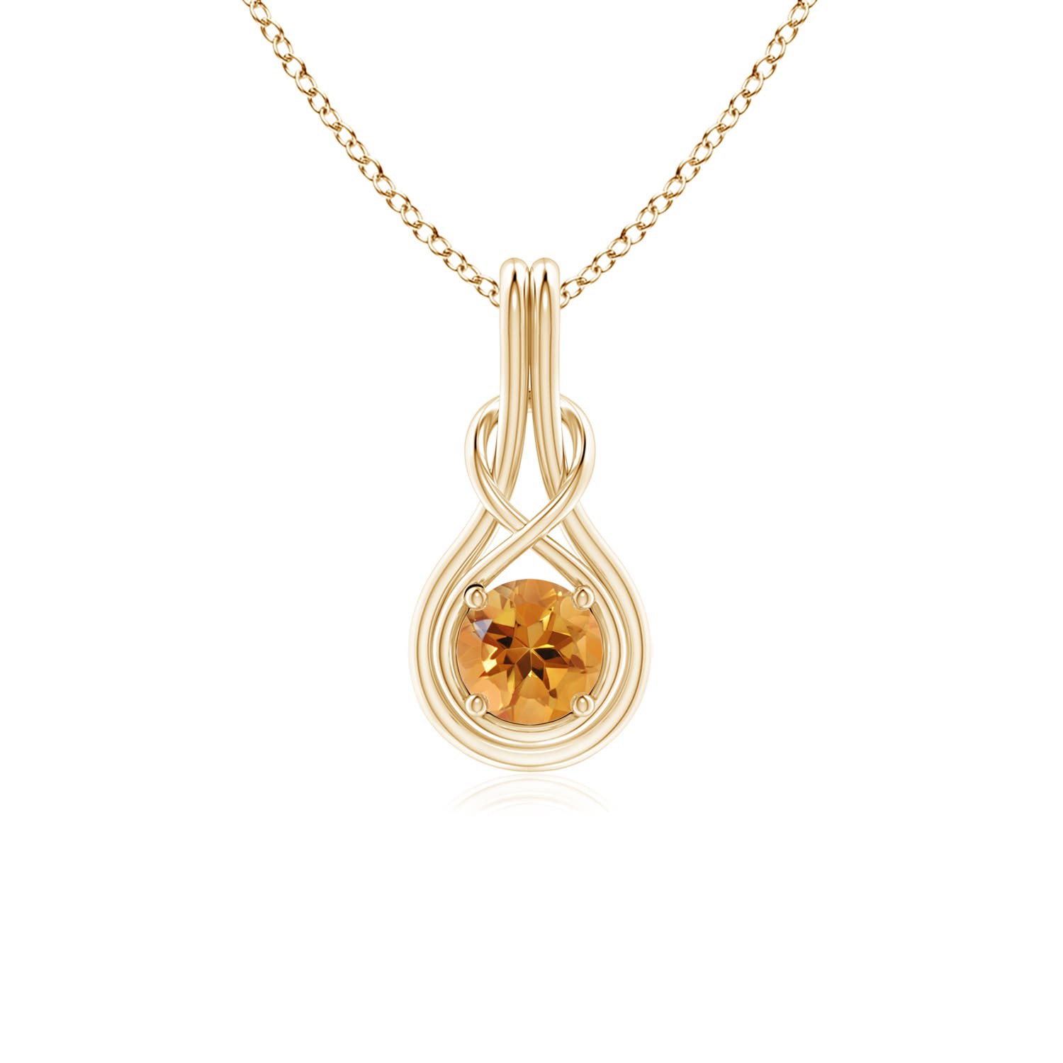 AA - Citrine / 0.45 CT / 14 KT Yellow Gold