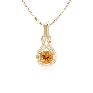 Round AA Citrine