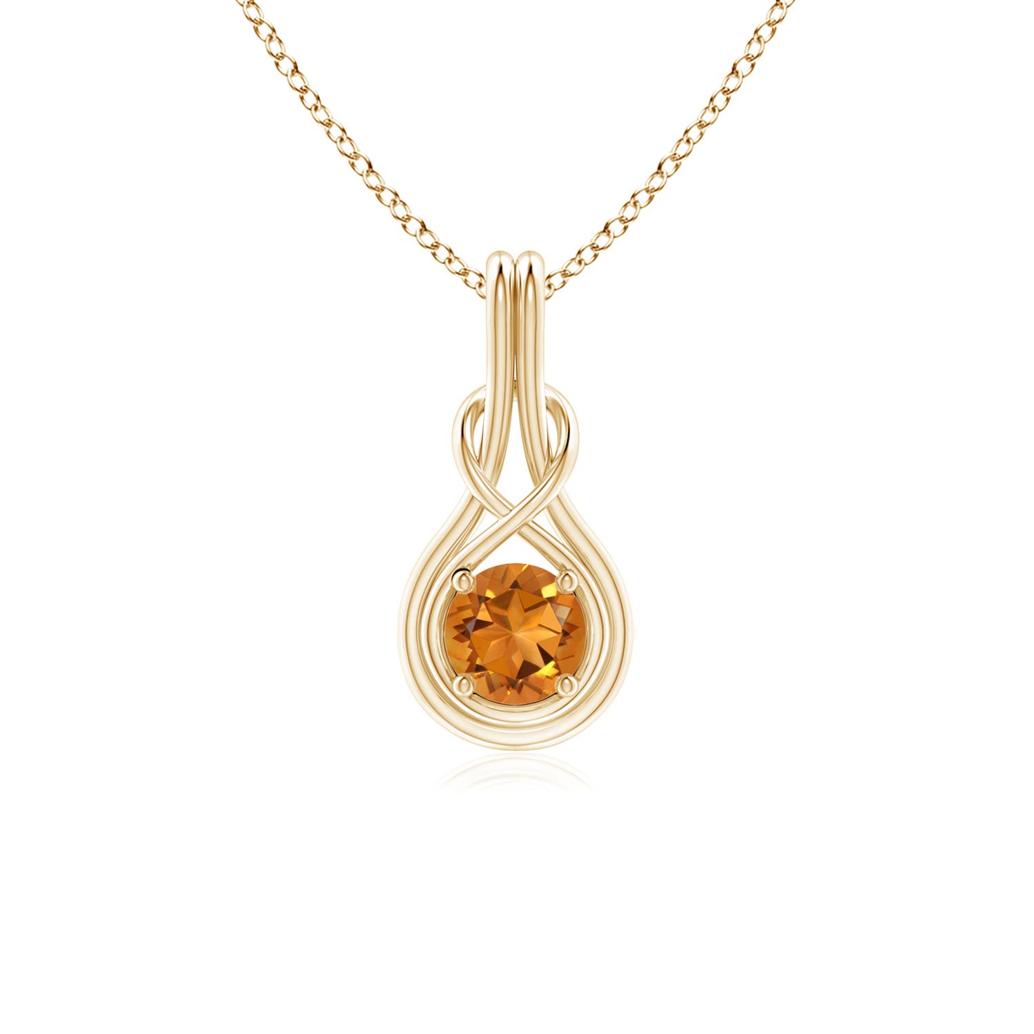 AAA - Citrine / 0.45 CT / 14 KT Yellow Gold