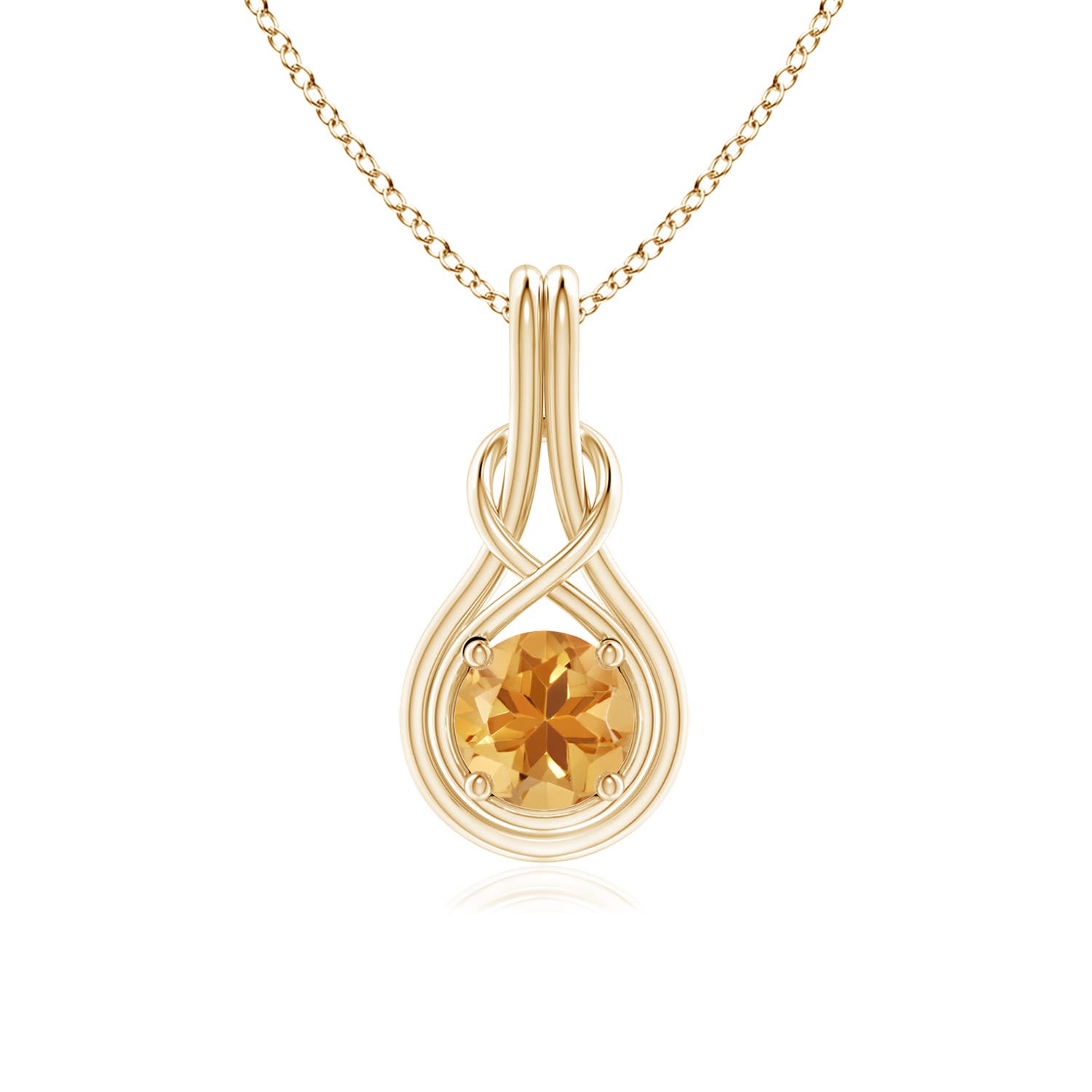 A - Citrine / 0.7 CT / 14 KT Yellow Gold