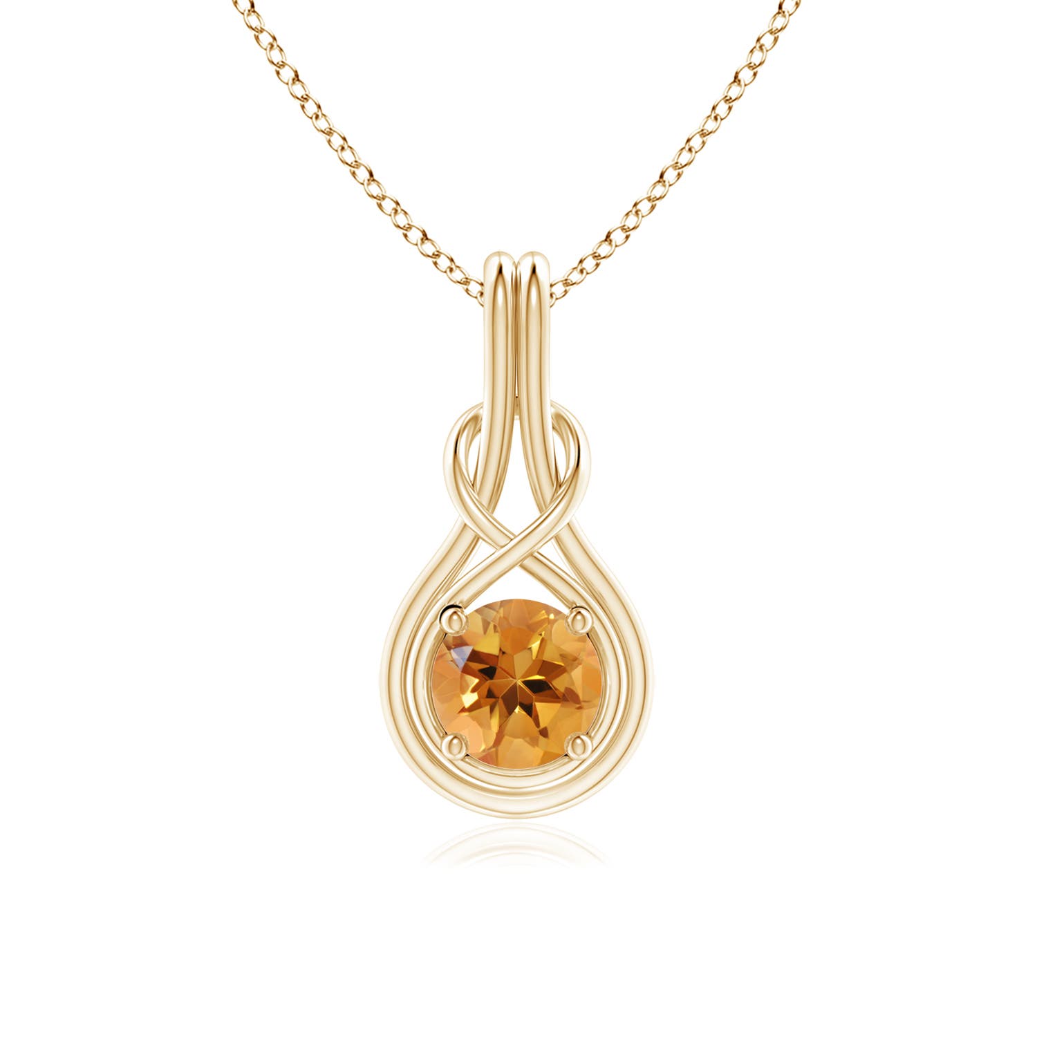 AA - Citrine / 0.7 CT / 14 KT Yellow Gold