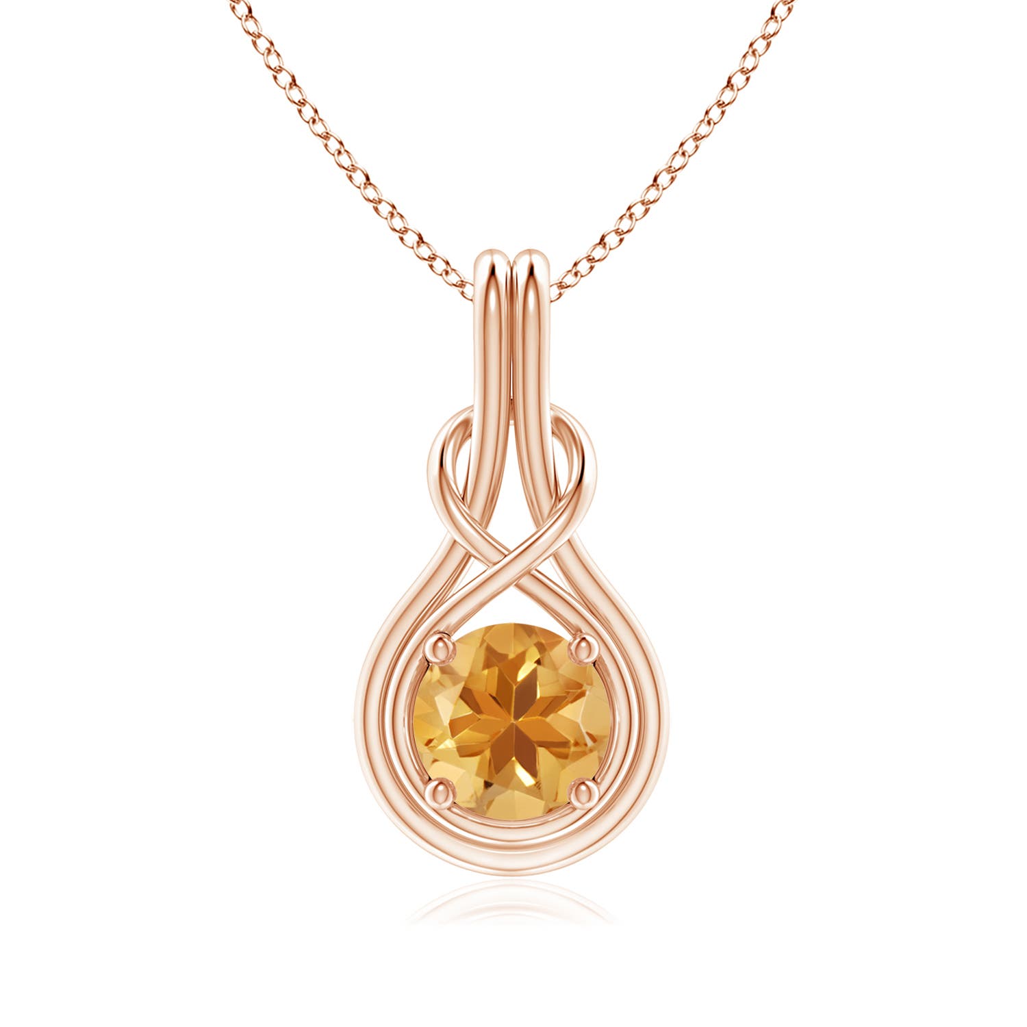 A - Citrine / 1.25 CT / 14 KT Rose Gold