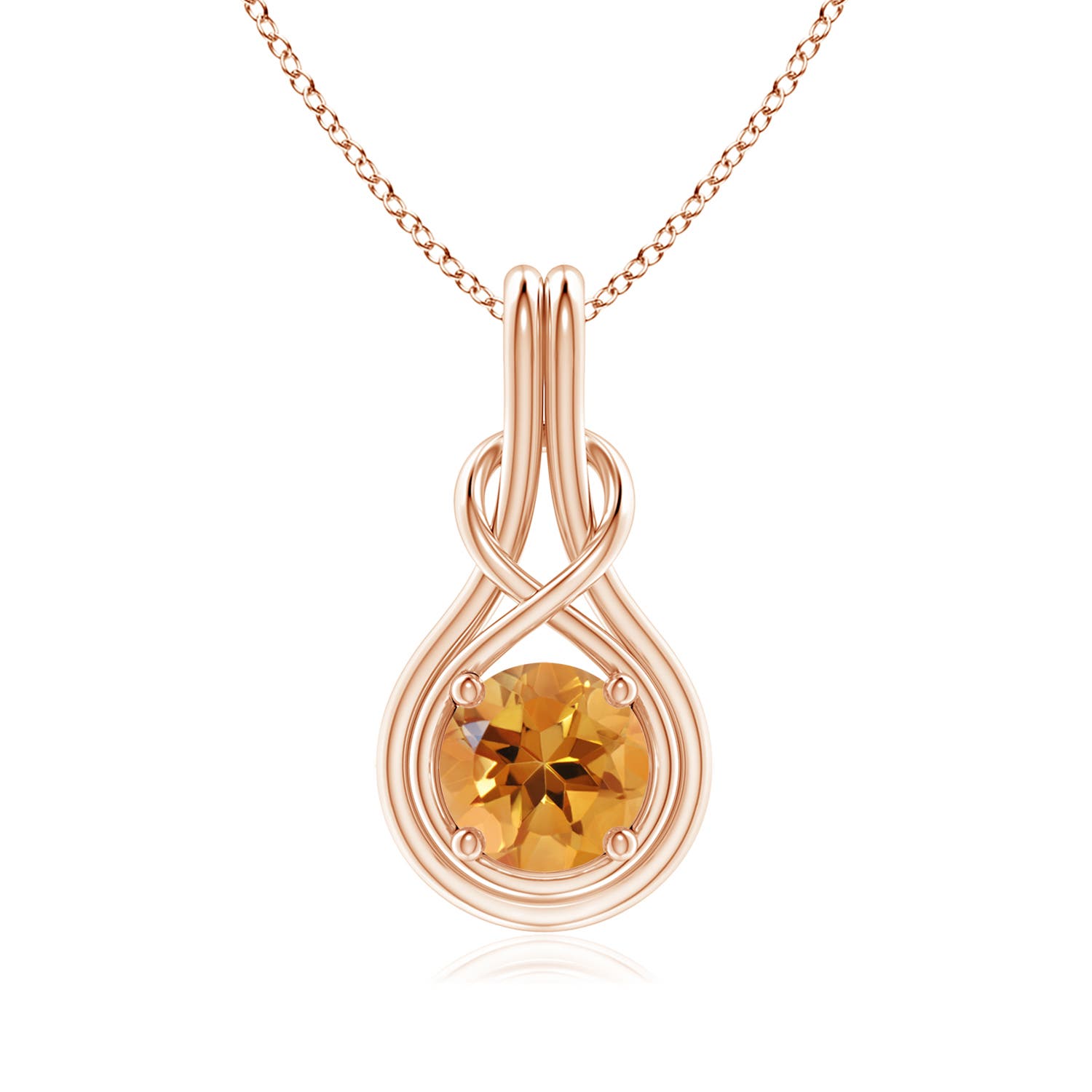 AA - Citrine / 1.25 CT / 14 KT Rose Gold