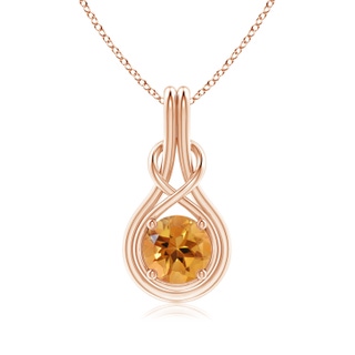 Round AA Citrine