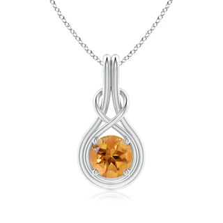 Round AA Citrine