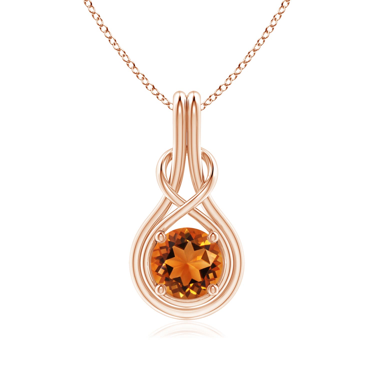 AAAA - Citrine / 1.25 CT / 14 KT Rose Gold