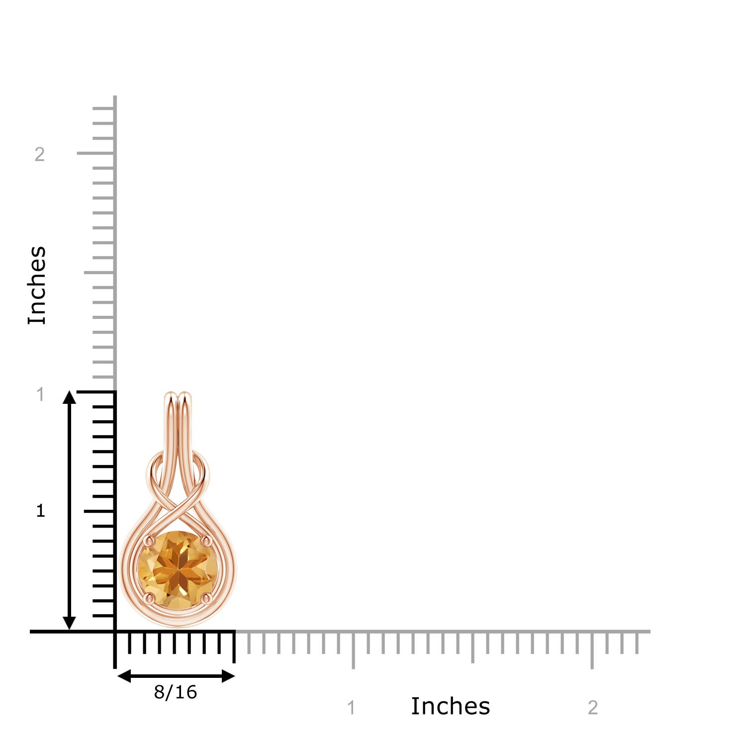 A - Citrine / 1.7 CT / 14 KT Rose Gold