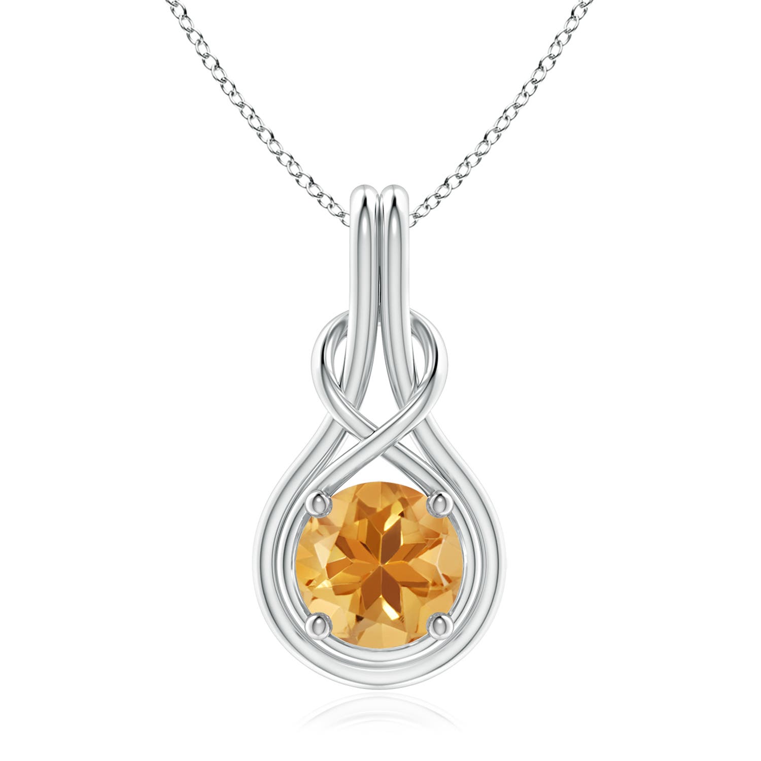 A - Citrine / 1.7 CT / 14 KT White Gold