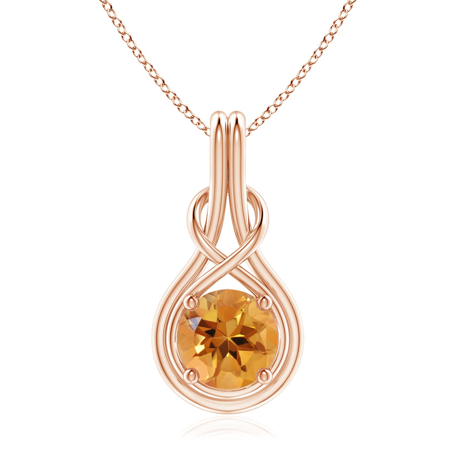 AA - Citrine / 1.7 CT / 14 KT Rose Gold