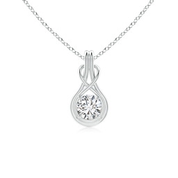 Infinity White Gold Diamond Necklaces and Pendants