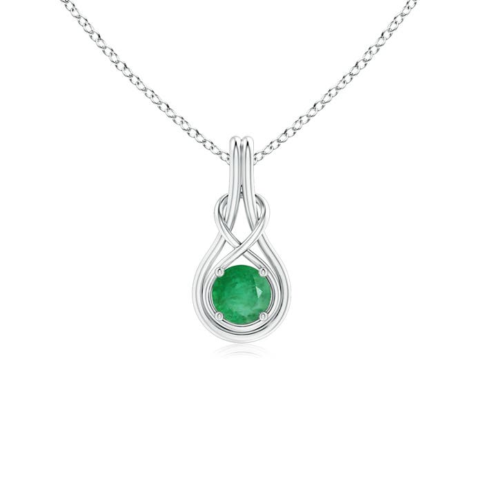 A - Emerald / 0.45 CT / 14 KT White Gold