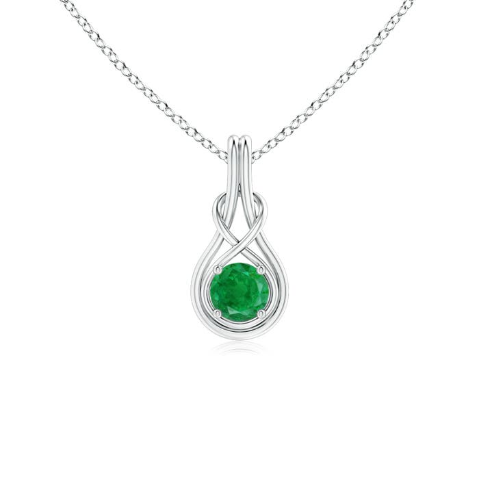 AA - Emerald / 0.45 CT / 14 KT White Gold