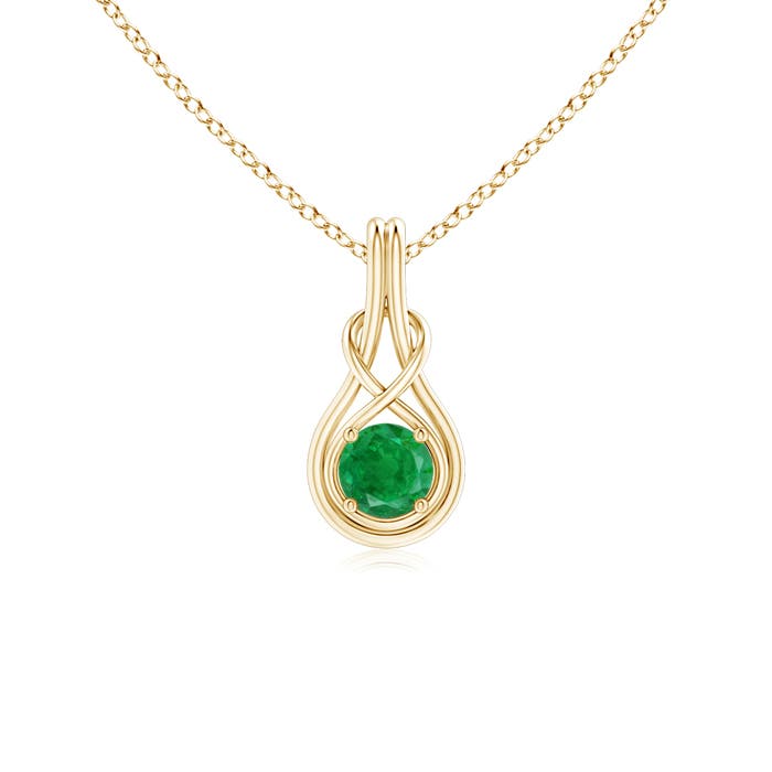 AA - Emerald / 0.45 CT / 14 KT Yellow Gold