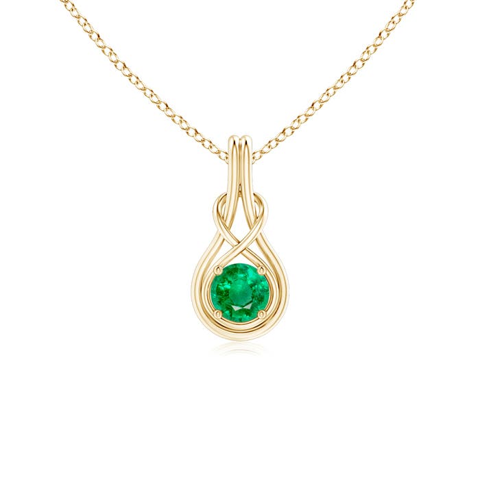 AAA - Emerald / 0.45 CT / 14 KT Yellow Gold