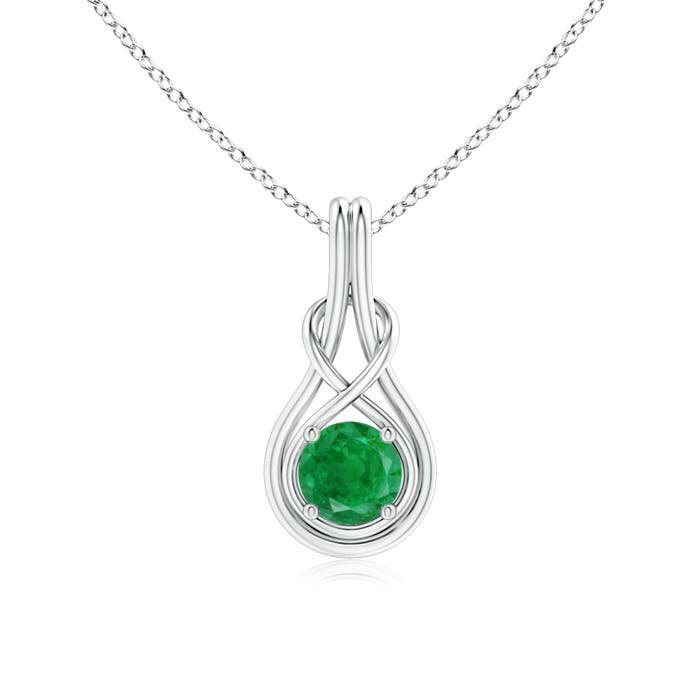 AA - Emerald / 0.75 CT / 14 KT White Gold