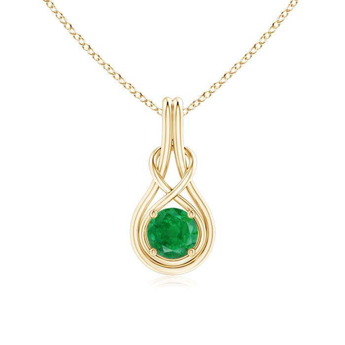 AA - Emerald / 0.75 CT / 14 KT Yellow Gold