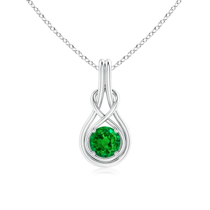 AAAA - Emerald / 0.75 CT / 14 KT White Gold