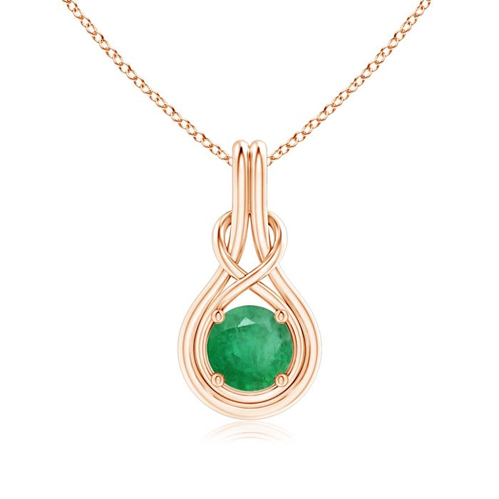 A - Emerald / 1.2 CT / 14 KT Rose Gold