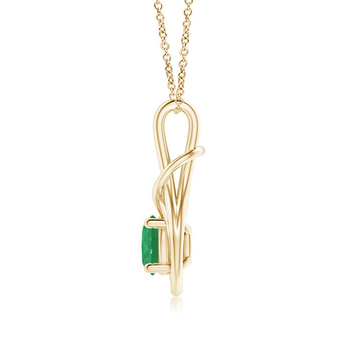 A - Emerald / 1.2 CT / 14 KT Yellow Gold