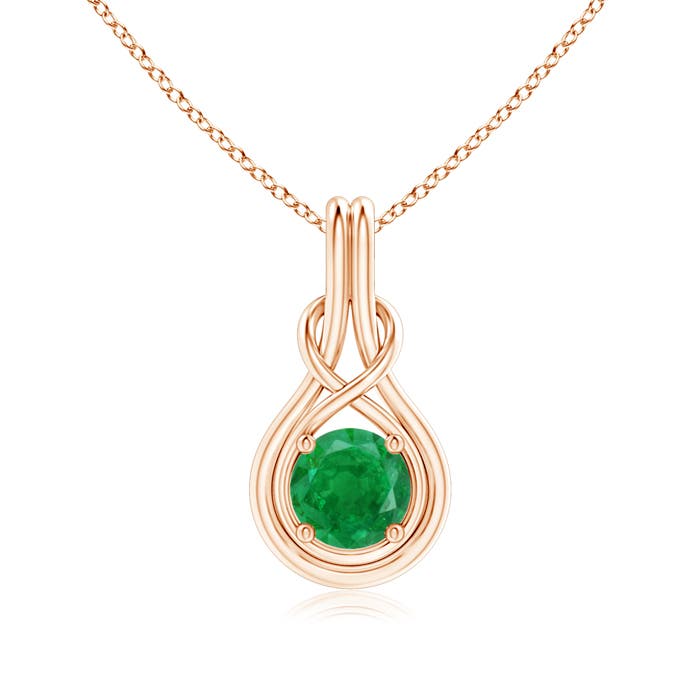 AA - Emerald / 1.2 CT / 14 KT Rose Gold