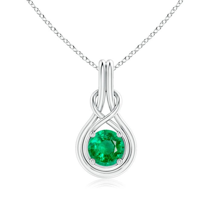 AAA - Emerald / 1.2 CT / 14 KT White Gold