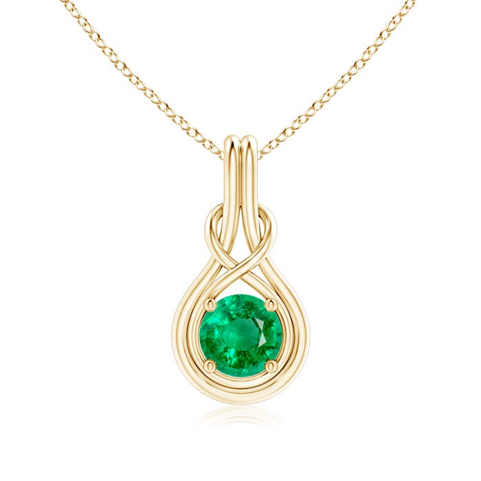 AAA - Emerald / 1.2 CT / 14 KT Yellow Gold